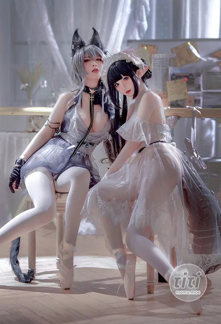 面饼仙儿 – NO.119 面饼仙儿&半半子 -Arknights 黑x森蚺バレエ[56P-35M]