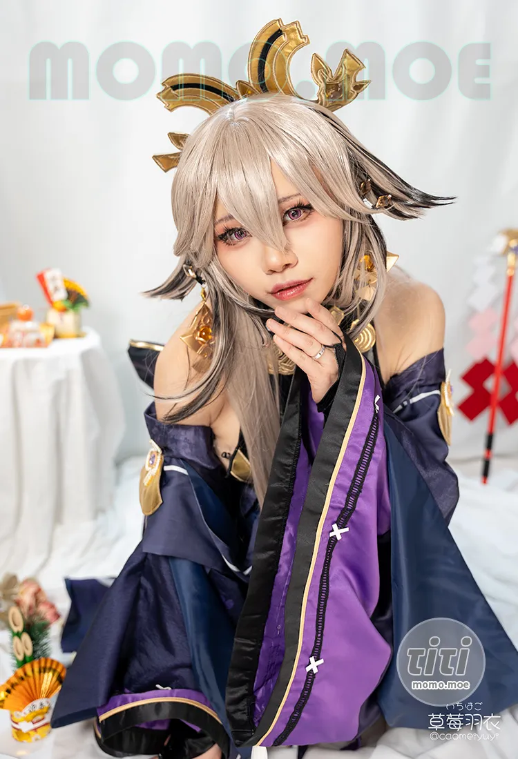 草莓羽衣 – NO.001 [黒ギャル八重神子]墨桜色の夜笙雅芸 [62P+5V-5.78GB]