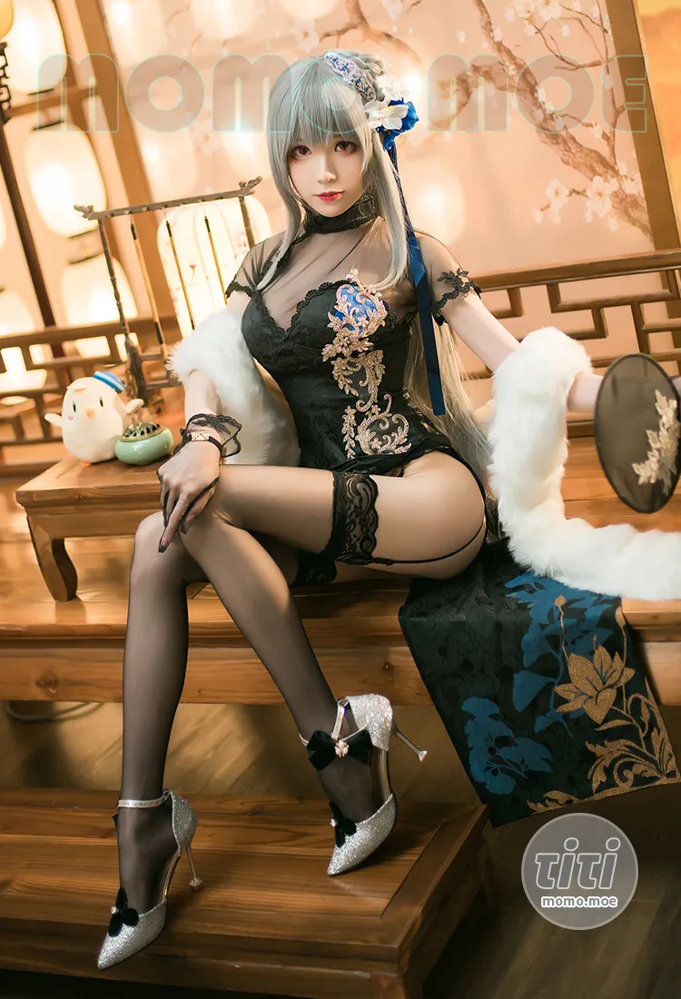 Tomoyo酱 – NO.027 碧蓝航线 路易九世旗袍 [20P-76M]