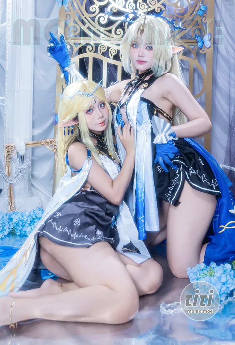 PoppaChan – NO.055 鸣潮卡提西亚芙露德莉斯双人 [31P+13V-619MB]