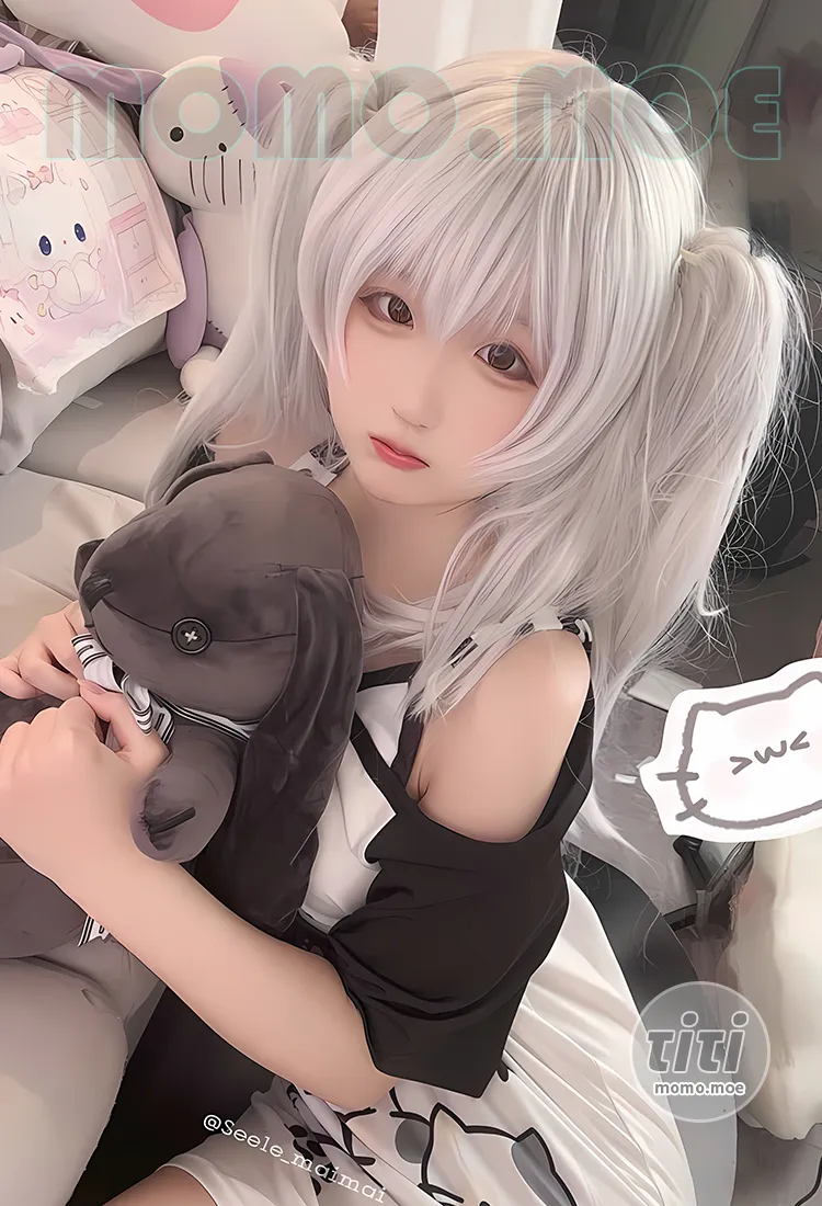 Seele麦麦 – NO.021 白色双马尾 [16P-77M]