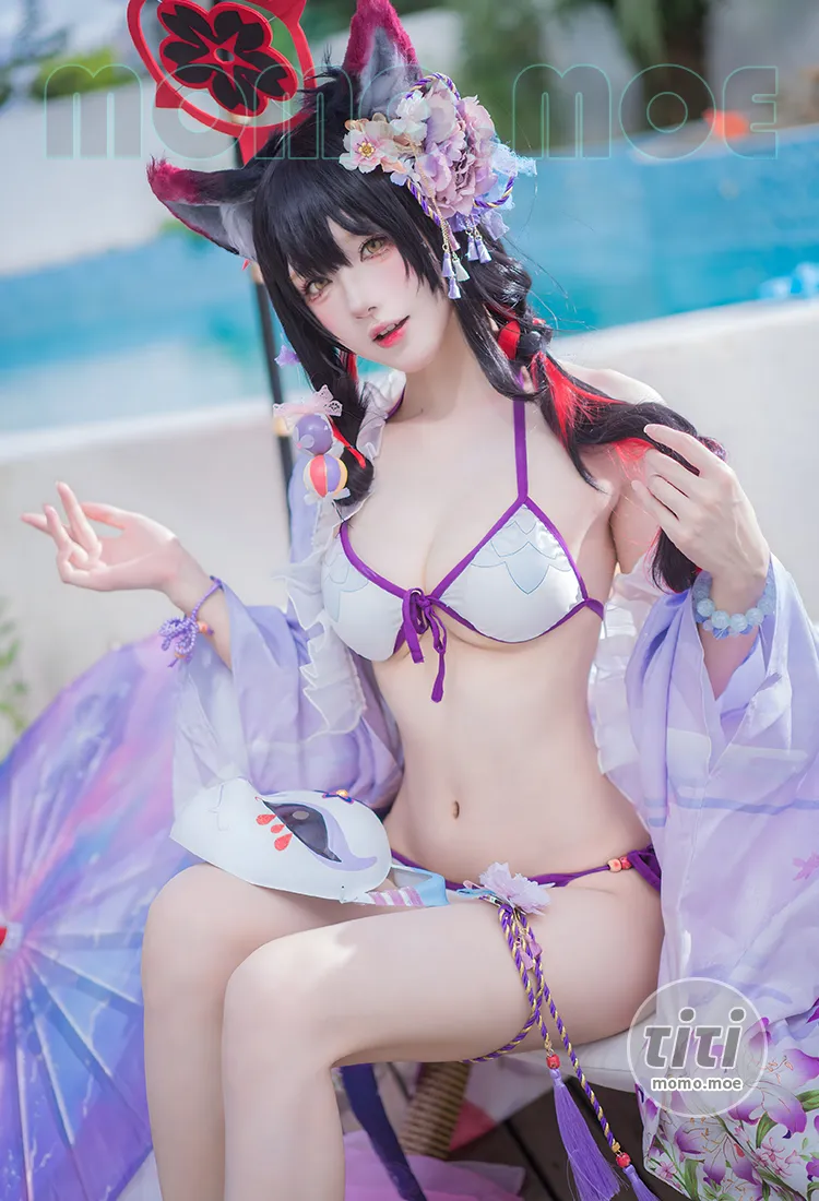 阿包也是兔娘 – NO.111 蔚蓝档案 狐坂若藻 水着 [32P-187M]