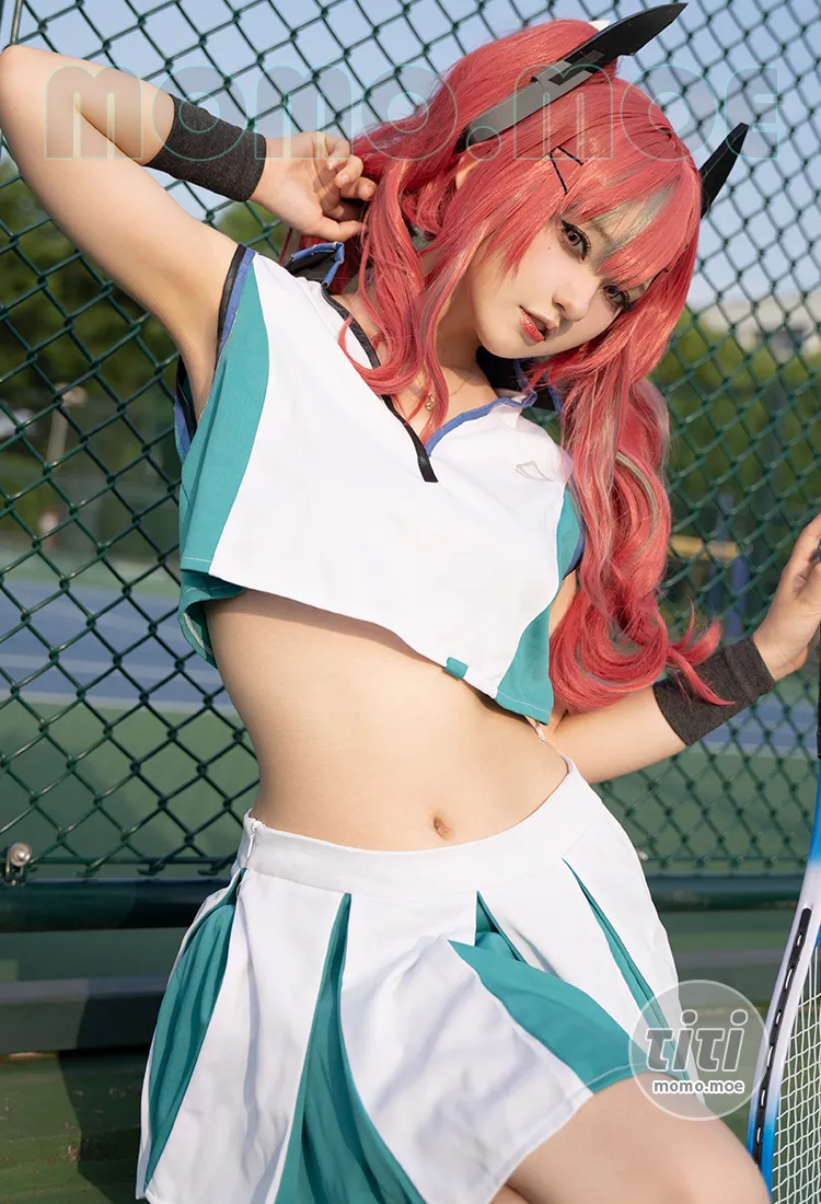 Mercurius-i (露) – NO.004 碧蓝航线 布莱默顿 炙热的网球练习 [20P-270M]