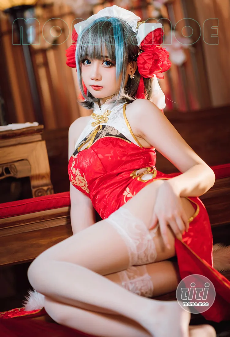 焖焖碳 – NO.048 碧蓝航线 柴郡旗袍 [29P-186M]