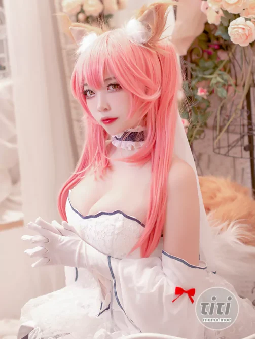 二佐Nisa – NO.131 Fate玉藻前婚纱 [9P-128MB]