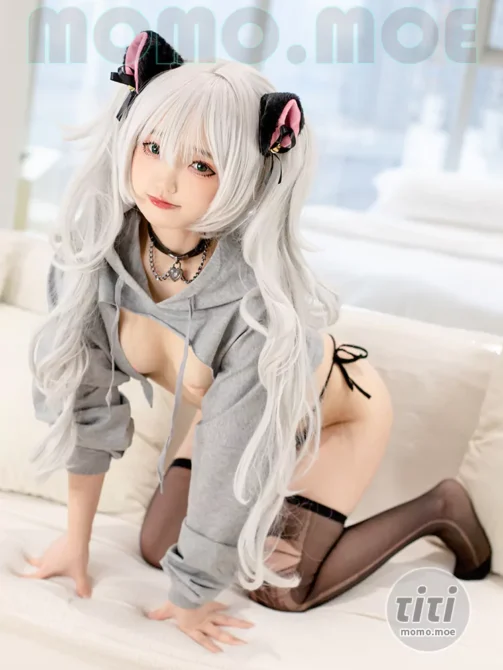 神沢永莉 – NO.008 ckt♡前开卫衣黑丝牛仔裤 [88P-868MB]