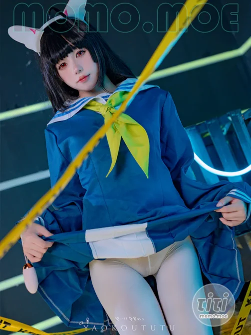 黏黏团子兔 – NO.059 (咬一口兔娘) 兔兔班车 霞沢美游 [41P+1V-713MB]