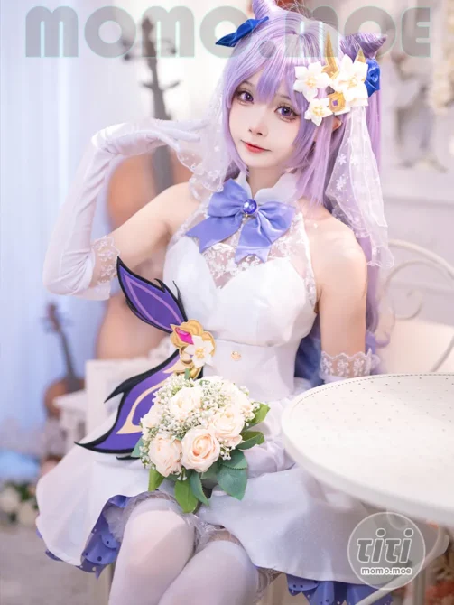 艾西aiwest – NO.002 刻晴花嫁 [40P-543MB]