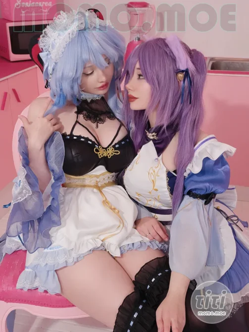 Hidori Rose – & Okamiisaya – Ganyu Maid & Keqing Maid [25P-120MB]