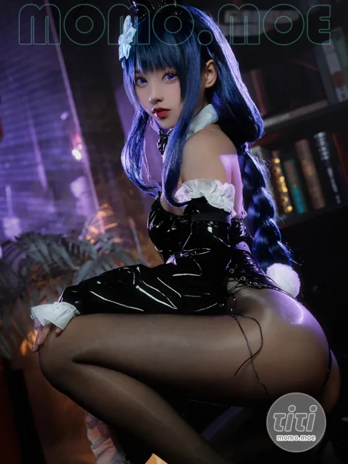 大大卷卷小卷 – NO.026 原神雷电将军 兔女郎 [17P-78M]