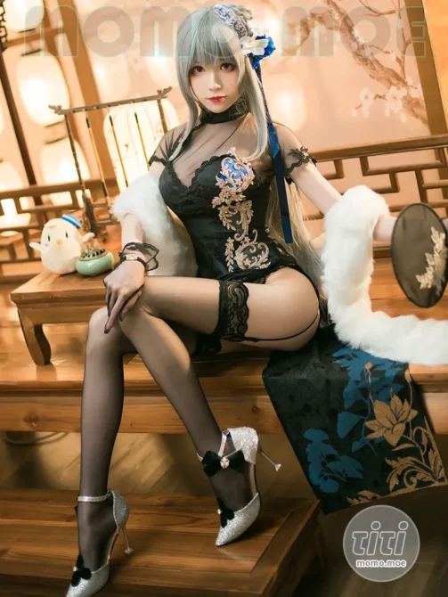 Tomoyo酱 – NO.027 碧蓝航线 路易九世旗袍 [20P-76M]