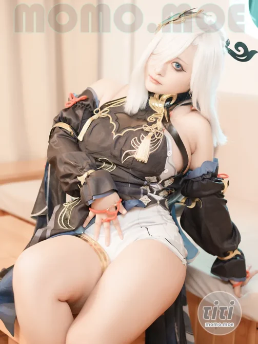 洛璃 LoLiSAMA – NO.056 申鹤 [83P+1V-576MB]