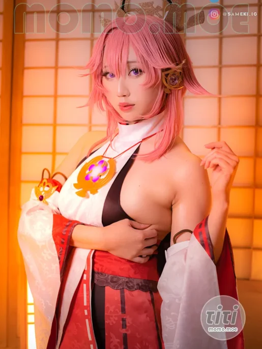 Sameki – NO.020 八重神子 Yae Miko [20P-136.9MB]