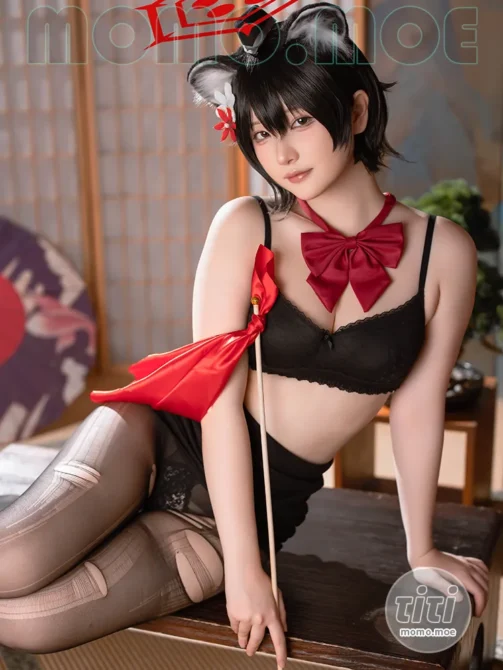 屿鱼 – NO.037 蔚蓝档案 春日椿 导游 [55P-155.6M]