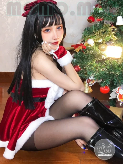 果咩酱w – NO.045 圣诞 黑丝 [28P+3V-144M]