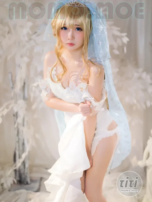 焖焖碳 – NO.035 少女前线 索米 婚纱 [42P-149M]