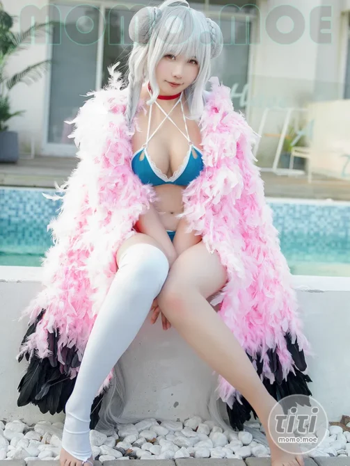 麻花麻花酱 – NO.097 可畏泳装+女仆 [30P-306M]