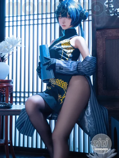 Seya-狮砸 – NO.037 蔚蓝档案 妃咲 旗袍 [12P-138M]