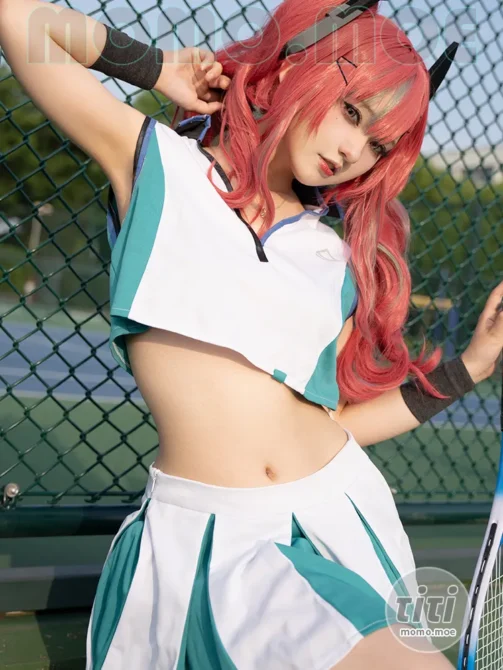 Mercurius-i (露) – NO.004 碧蓝航线 布莱默顿 炙热的网球练习 [20P-270M]