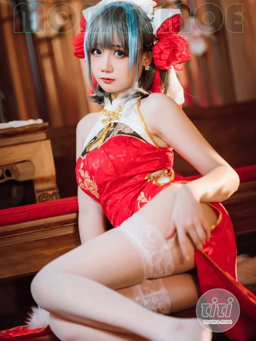 焖焖碳 – NO.048 碧蓝航线 柴郡旗袍 [29P-186M]