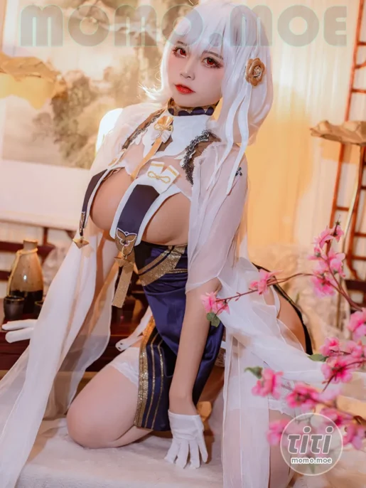 二佐Nisa – NO.194 碧蓝航线 天狼星旗袍 [25P-211M]