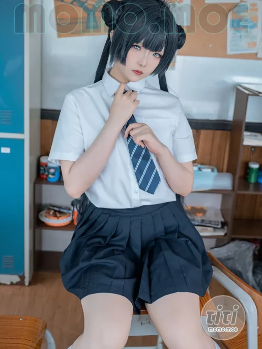 炸虾球耶呜 – NO.001 蔚蓝档案 妃咲 制服 [44P-102MB]