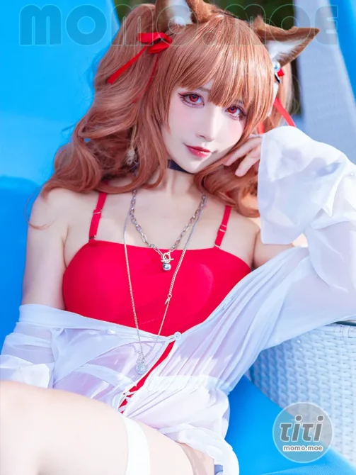 九曲Jean – NO.108 明日方舟 安洁莉娜泳装 [9P-152M]